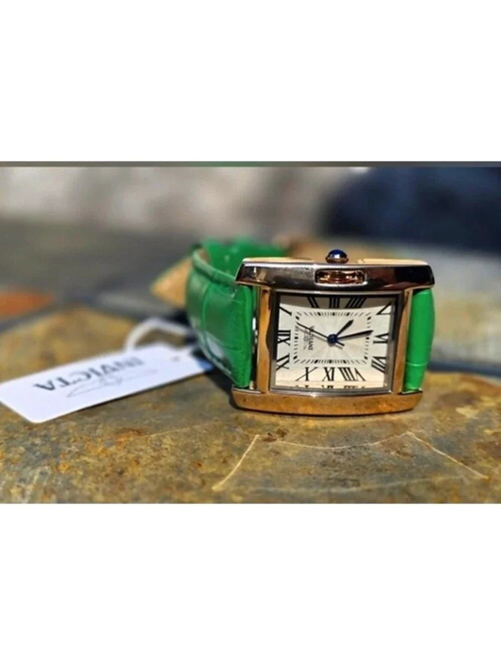 Invicta Celestial Women's Watch 30mm Green Band 70297 Rose Gold-Leather NEW